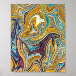 Poster Padrão de abstrato sem costura