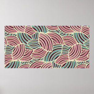 Poster Padrão de abstrato sem costura com a imagem de ge