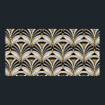 Poster Padrão de Art Deco. Vintage gold black backgrue<br><div class="desc">Padrão de Art Deco. Fundo branco preto dourado ventilado. Enfeite sem costura de luxo. Motif dos vinte anos</div>