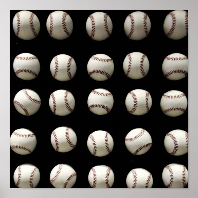 Poster Padrão de Baseball (Frente)