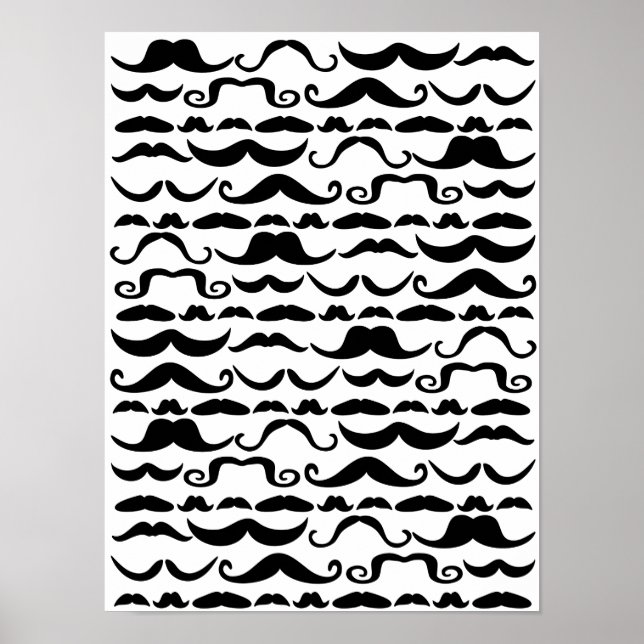 Póster Padrão de bigode (Frente)