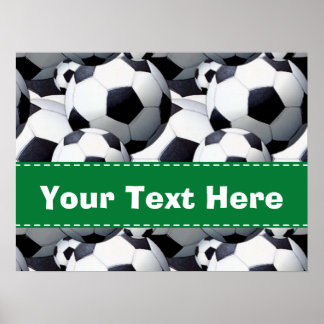 Poster Padrão de bola de futebol