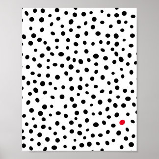 Poster Padrão de Bolinhas abstrato
