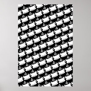 Poster Padrão de Café