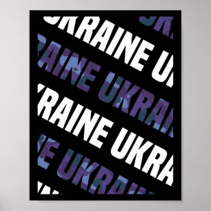 Poster Padrão de Camuflagem Ucrânia Roxo Camuflado