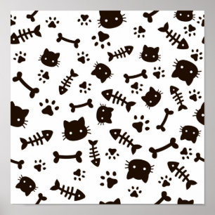 Poster Padrão de Cat