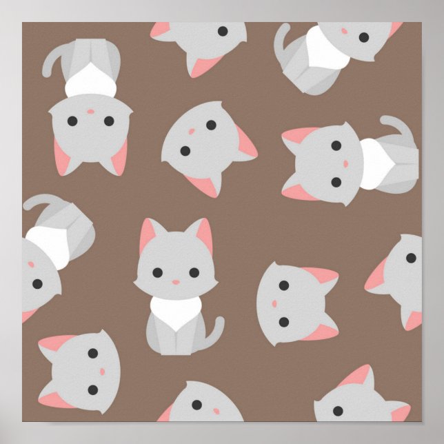 Poster Padrão de Cat (Frente)