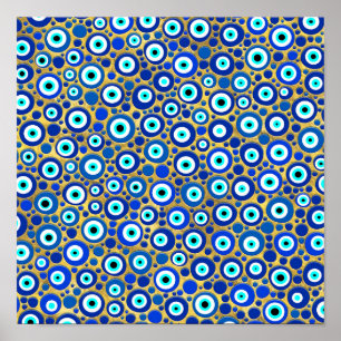 Poster Padrão de Charme de Olho mau