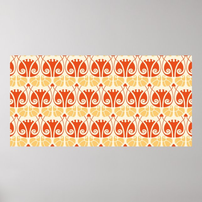 Poster padrão de cogumelos no estilo moderno (Frente)