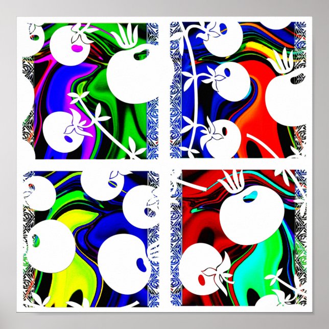 Poster Padrão de cor (Frente)