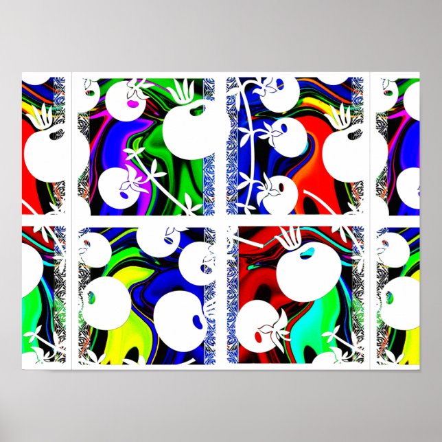 Poster Padrão de cor (Frente)