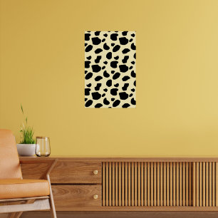 Poster Padrão de cor da pele de animal vaca Design