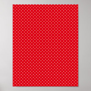 Poster Padrão de Cor Vermelha Festiva