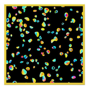 Póster Padrão de cores vivas