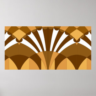 Poster Padrão de decoração de arte de vindima