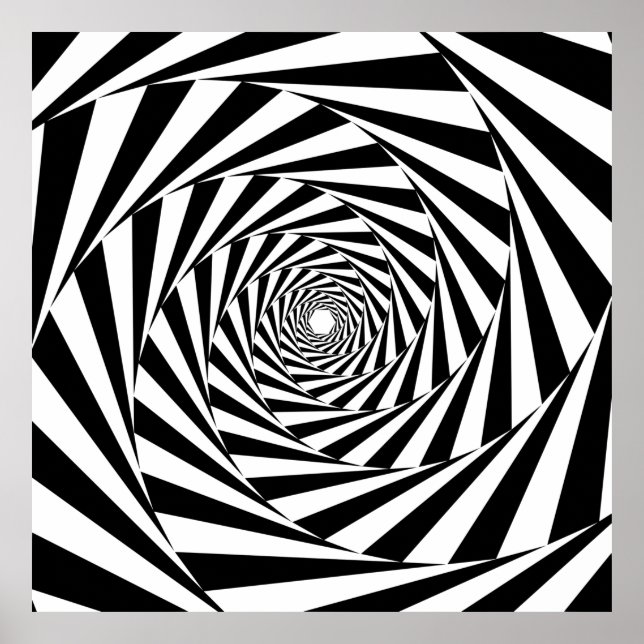 Poster padrão de design de fundo espiral (Frente)