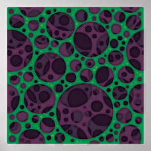 Poster Padrão de Design de retículos de Abstrato de disqu
