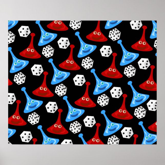 Poster Padrão de diversão e jogos (Frente)