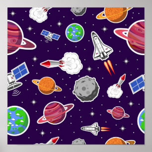 Poster Padrão de espaço