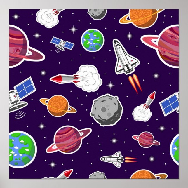 Poster Padrão de espaço (Frente)