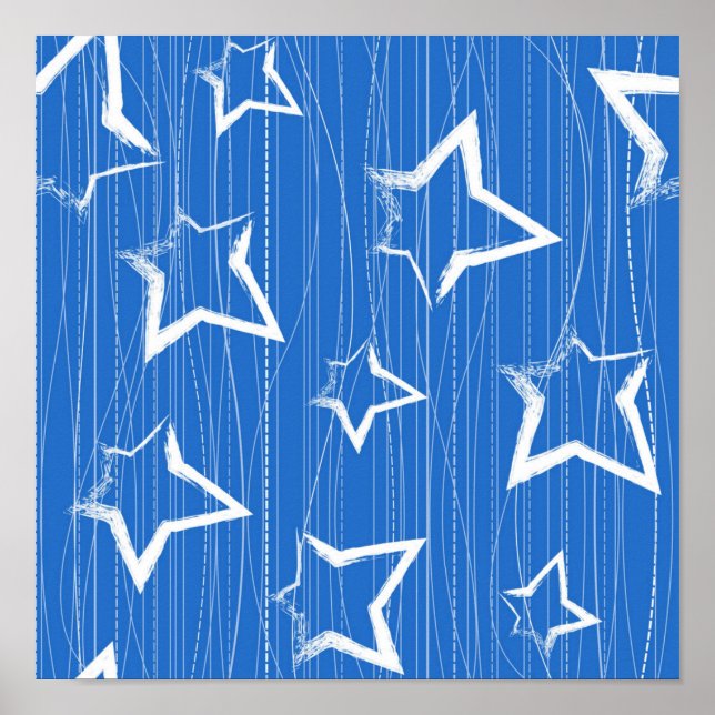 Poster Padrão de estrelas (Frente)