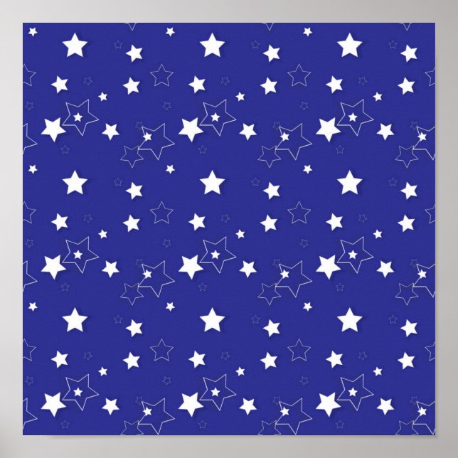 Poster Padrão de estrelas (Frente)