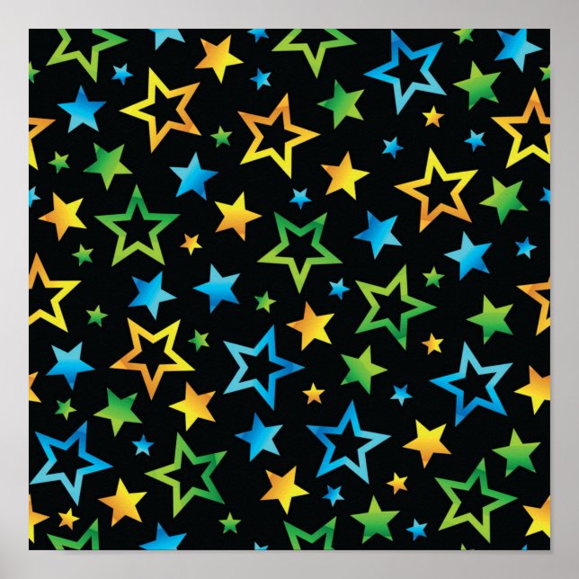 Poster Padrão de estrelas (Frente)