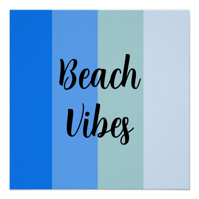 Póster Padrão de Faixa Azul (Frente)