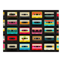 Padrão de Fita Cassete Retro – Música Vintage