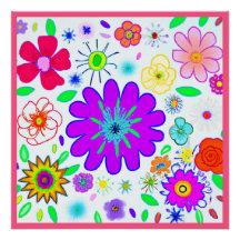 Padrão de Flores Coloridas