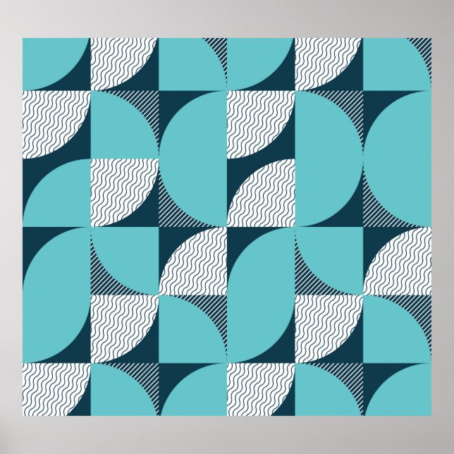Poster Padrão de forma geométrica criativa (Frente)