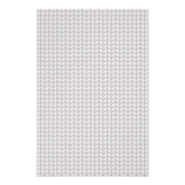 Póster Padrão de Gato Fofo Fundo Seamless (Frente)