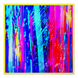 Póster Padrão de Intermitência de Cores