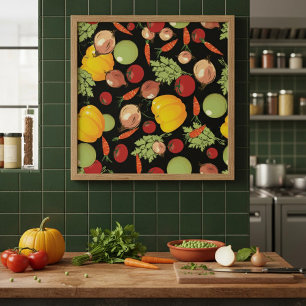 Poster Padrão de Legumes