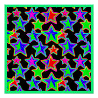 Padrão de luz de estrela Neon brilhante