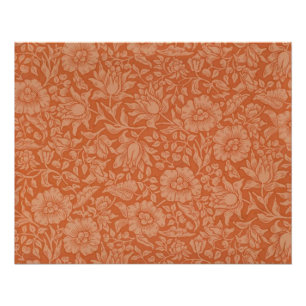 Póster Padrão de Malva de William Morris: Floral Terracot