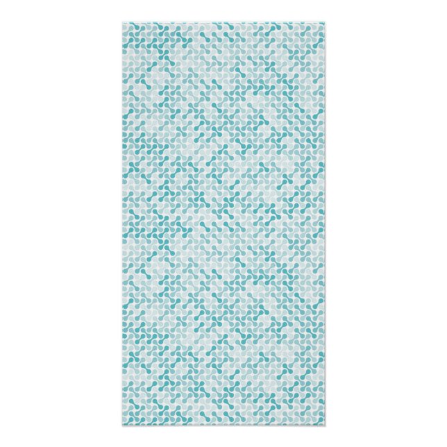 Póster padrão de metabola azul (Frente)