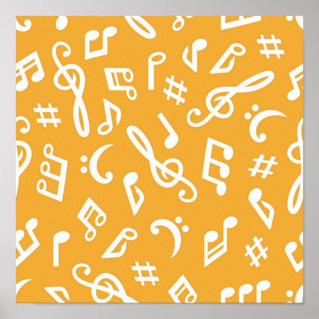 Poster Padrão de música (Frente)