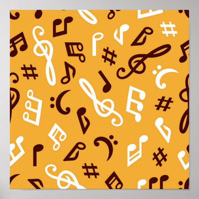 Poster Padrão de música (Frente)