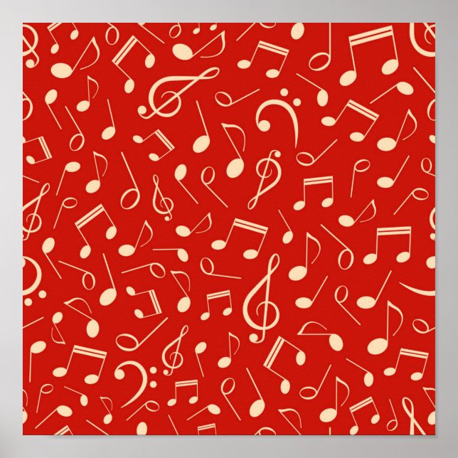 Poster Padrão de música (Frente)