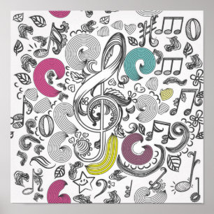 Poster Padrão de música
