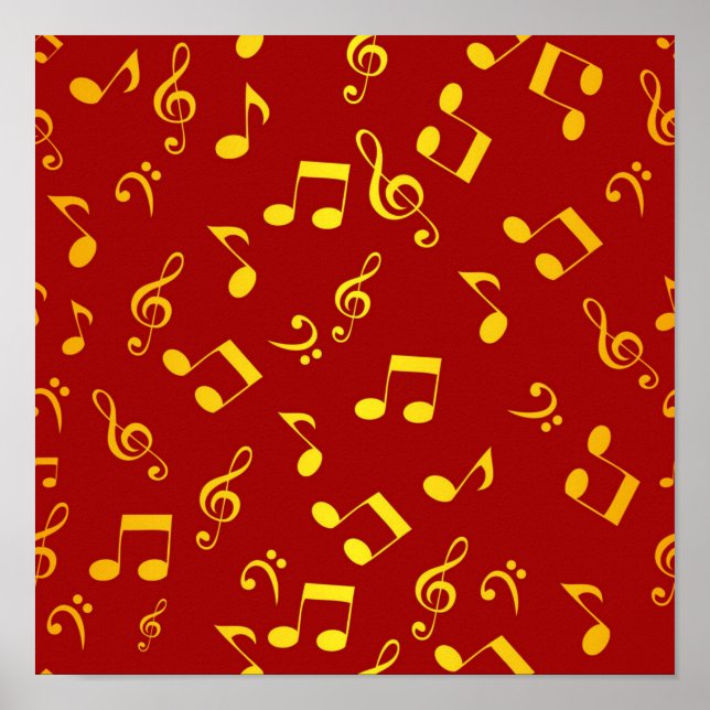 Poster Padrão de música (Frente)