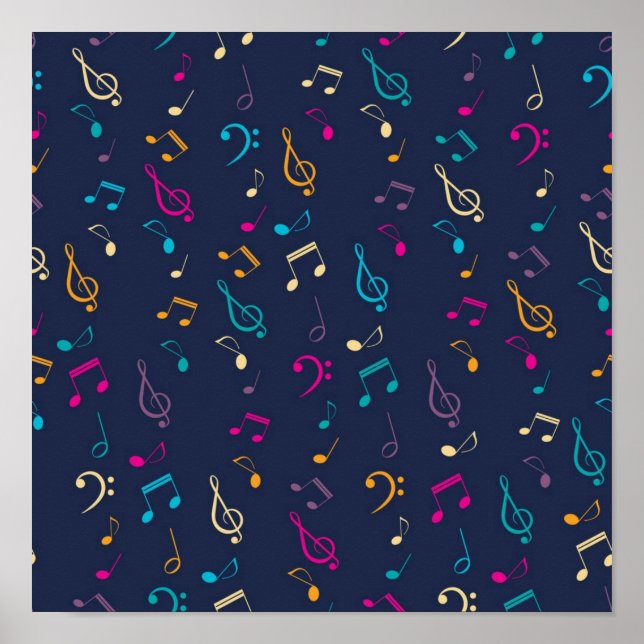 Poster Padrão de música (Frente)