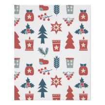 Padrão de Natal escandinavo simples