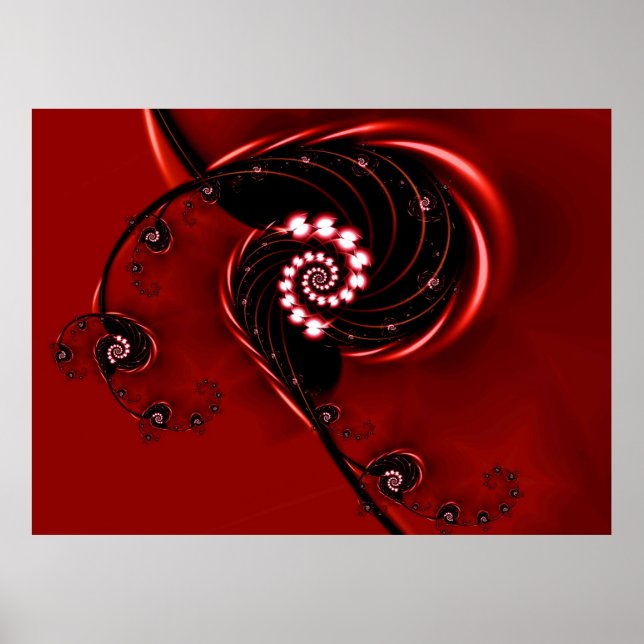 Póster Padrão de Natureza de Abstrato de Boca Heirloom (Frente)