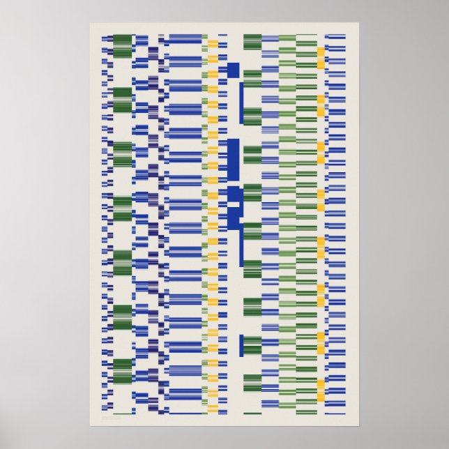 Poster Padrão de Números de Ramanujan (Frente)