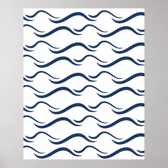 Poster Padrão de onda contínuo (Frente)