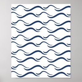 Poster Padrão de onda contínuo