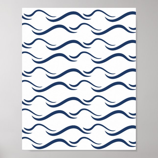 Poster Padrão de onda contínuo (Frente)
