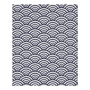 Póster Padrão de Onda do Oceano Japonês